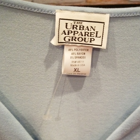 NWT NEVER WORN Urban Apparel Blue Rouched Blouse! - Picture 2 of 5